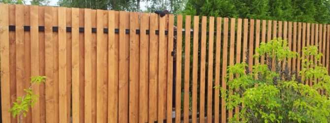 Забор из дерева: проще простого